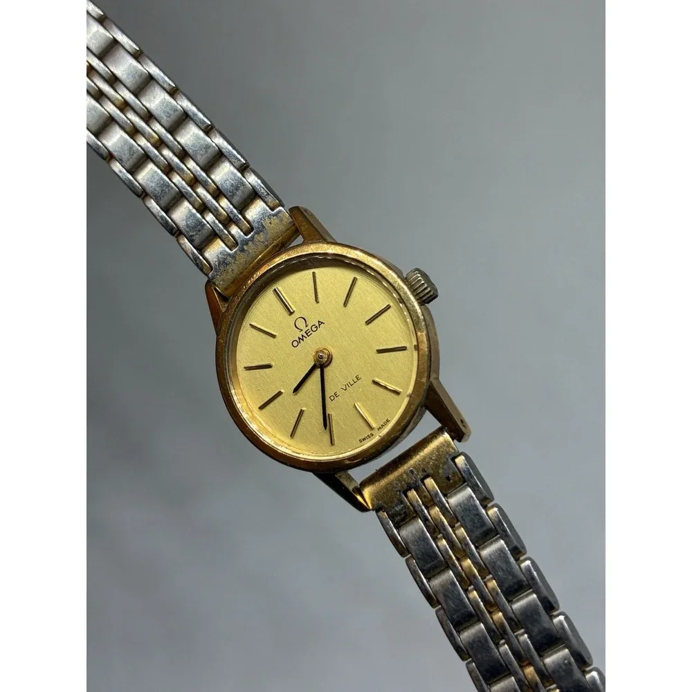 Omega De Ville Swiss Watch Women's 25mm Gold Tone Dial Manual Wind - Runs! - Picture 17 of 17